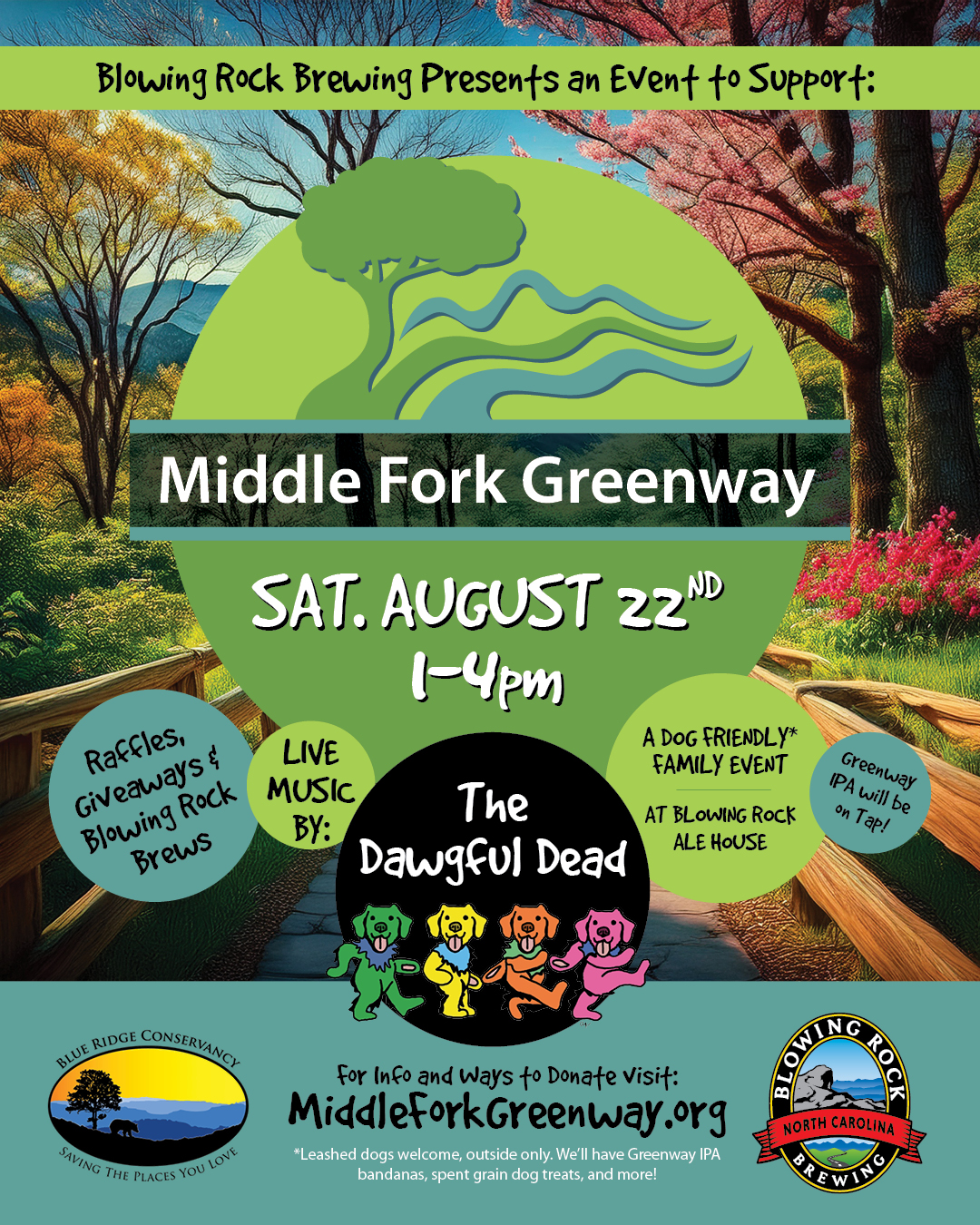 Middle Fork Greenway Event with Dawgful Dead